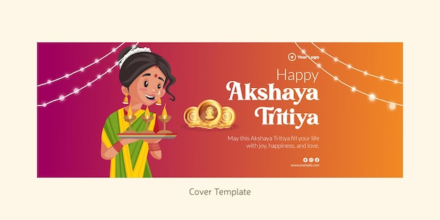 Projekt Strony Tytułowej Festiwalu Hinduskiego Happy Akshaya Tritiya