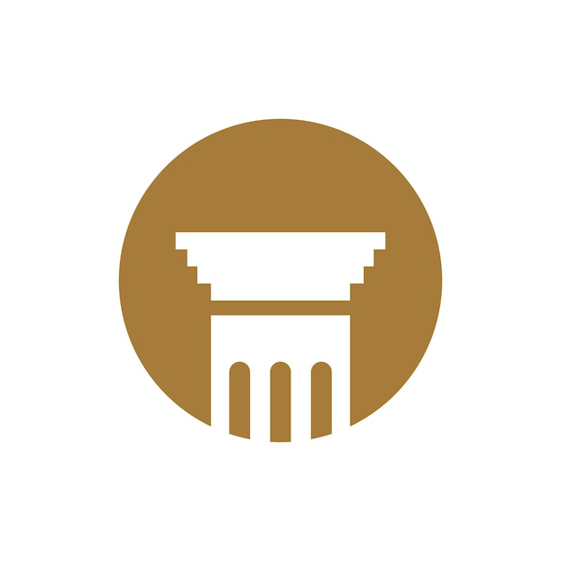 Projekt symbolu elementu szablonu wektorowego logo kolumny