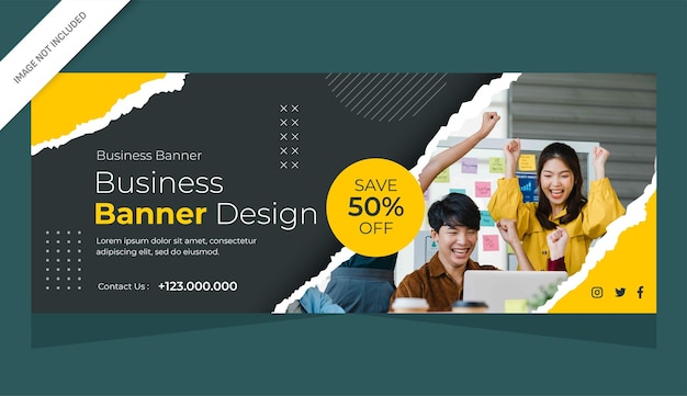 Projekt szablonu banera biznesowego