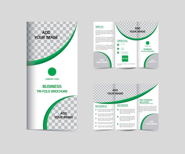 Plik wektorowy projekt szablonu broszury aphrodite business trifold