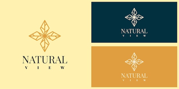 Projekt Szablonu Ilustracji Logo Naturalnego Widoku