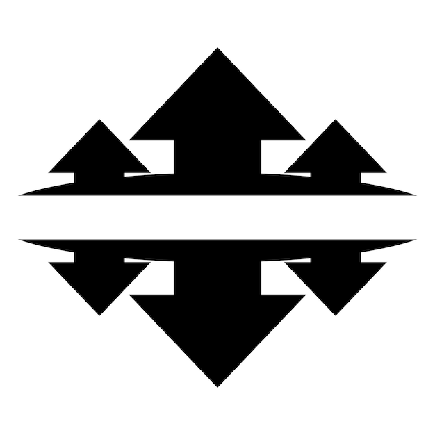 Projekt Szablonu Ilustracji Wektorowej Logo Strzałki