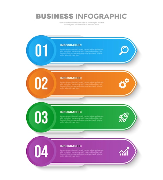 Projekt Szablonu Infografiki Biznesowej W 4 Krokach