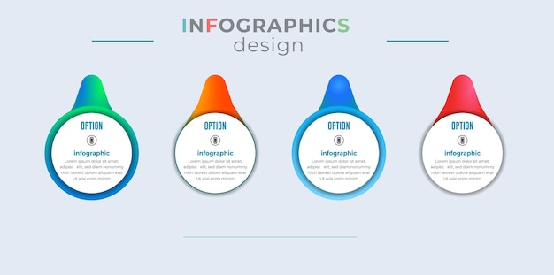 Projekt Szablonu Infografiki Kroki