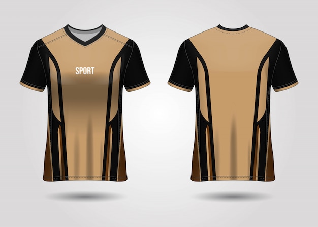 Projekt szablonu koszulki sportowej
