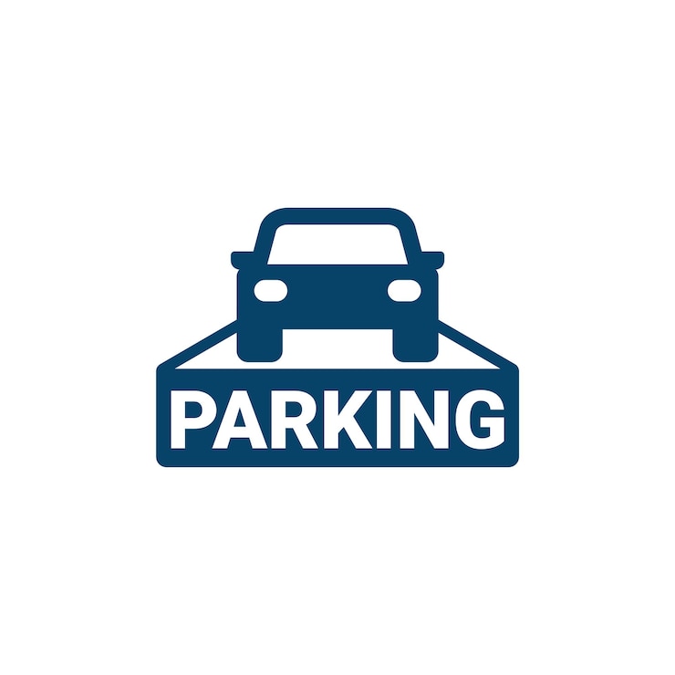 Projekt szablonu logo parkingowego samochodu