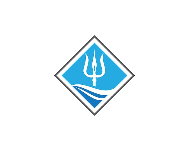 Projekt Szablonu Logo Trident
