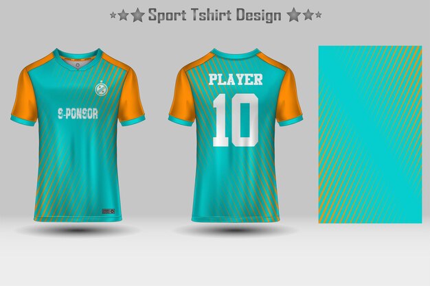 Projekt szablonu makiety koszulki sportowej