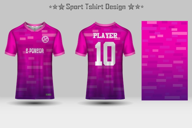 Projekt szablonu makiety koszulki sportowej