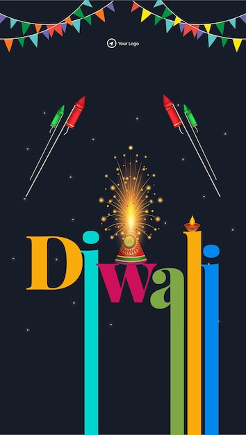 Plik wektorowy projekt szablonu portretu indyjskiego festiwalu happy diwali