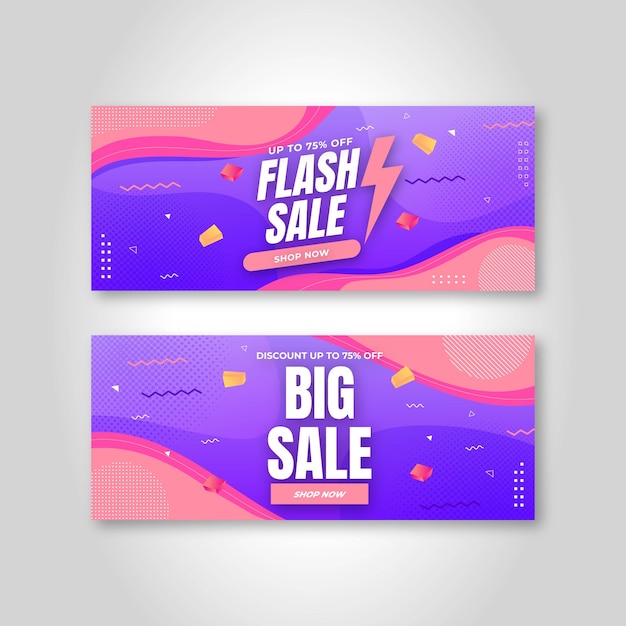 Projekt Szablonu Promocji Biznesu Flash Sprzedaży Premium Wektorów