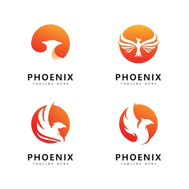 Projekt Szablonu Wektor Logo Phoenix