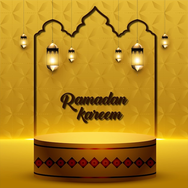 Projekt szablonu wektorowego Ramadan kareem