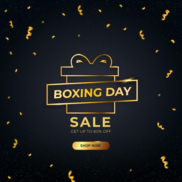 Projekt Szablonu Wyprzedaży W Boxing Day