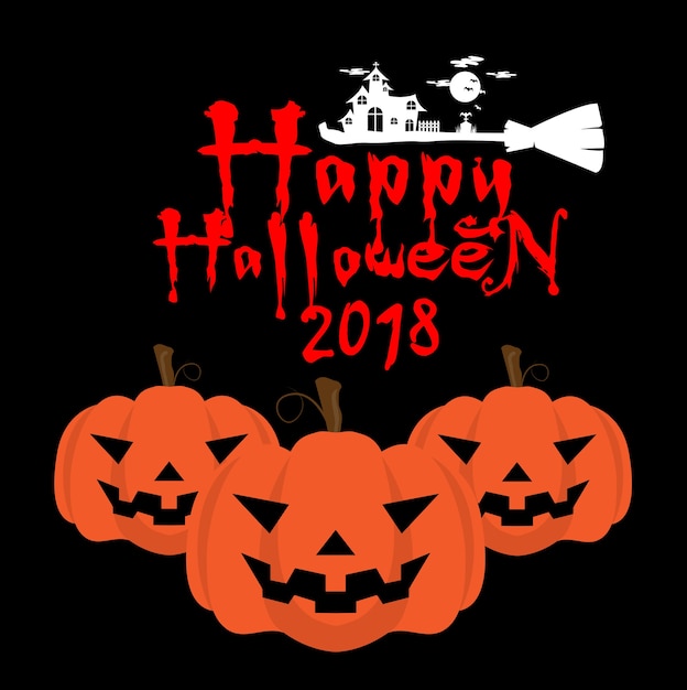 Projekt tekstu Happy Halloween 2018