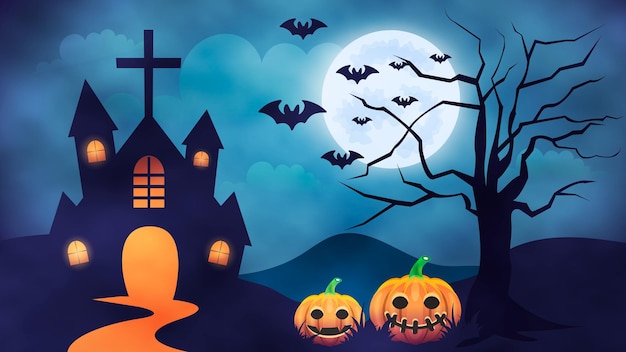 Projekt tła imprezy na Halloween na 31 października