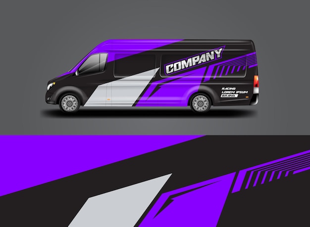 Plik wektorowy projekt van wrap livery gotowy do użycia dla samochodów