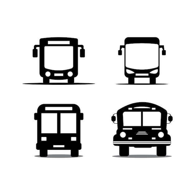 Projekt Wektor Logo Ikona Autobusu