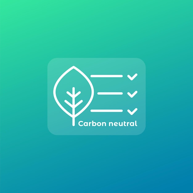 Projekt wektora neutralnego pod względem emisji dwutlenku węgla