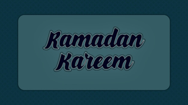 Projekt Wektorów Efektu Tekstowego Ramadan Kareem,