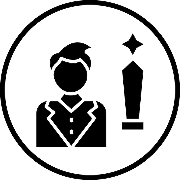 Projekt wektorowy Actor Icon Style