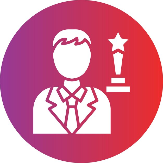 Projekt wektorowy Actor Icon Style