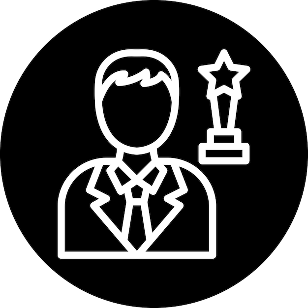 Projekt wektorowy Actor Icon Style