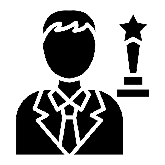 Projekt wektorowy Actor Icon Style