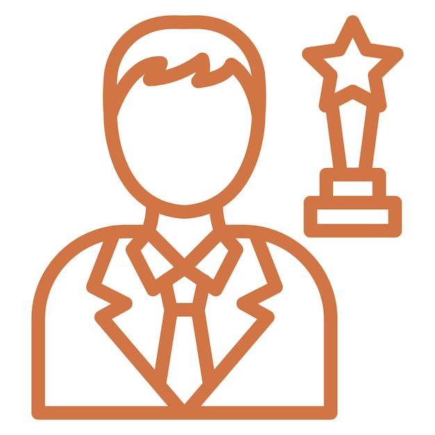Projekt wektorowy Actor Icon Style