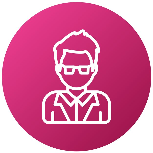 Projekt wektorowy Actor Icon Style