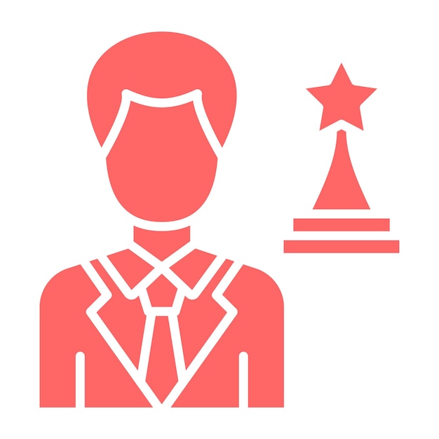 Projekt wektorowy Actor Icon Style