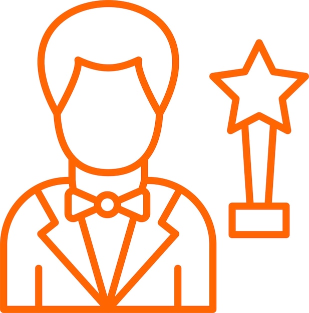 Projekt wektorowy Actor Icon Style