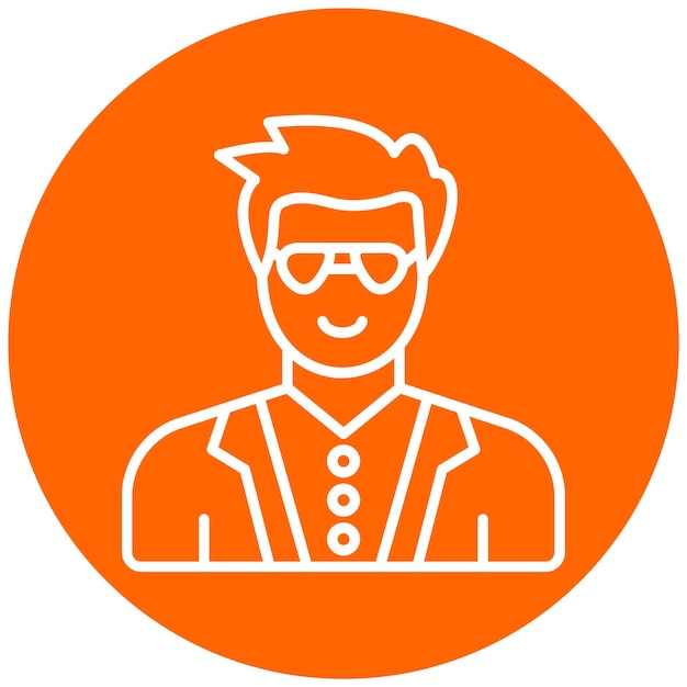 Projekt wektorowy Actor Icon Style