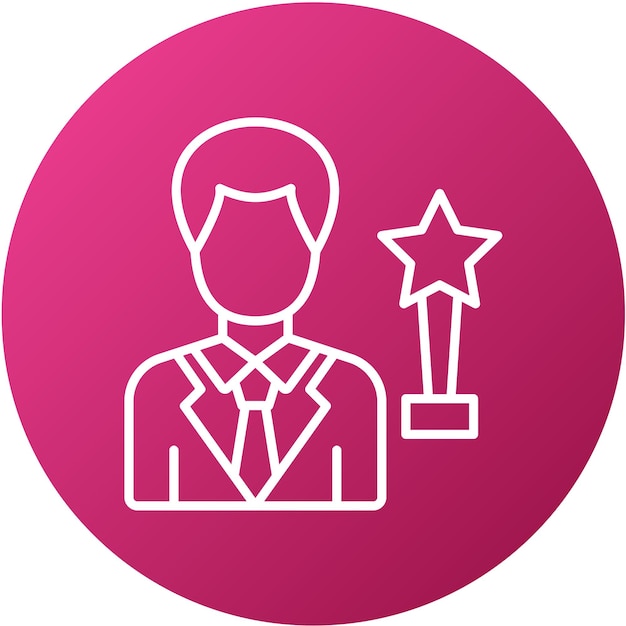 Projekt wektorowy Actor Icon Style