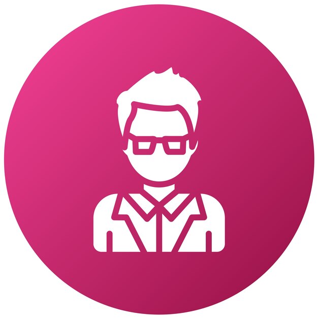Projekt wektorowy Actor Icon Style