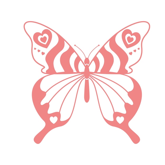 Plik wektorowy projekt wektorowy butterfly heart svg