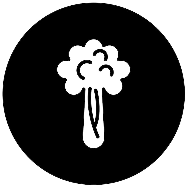 Projekt wektorowy Celery Celestial Icon Style