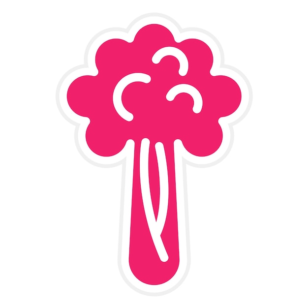 Projekt wektorowy Celery Celestial Icon Style