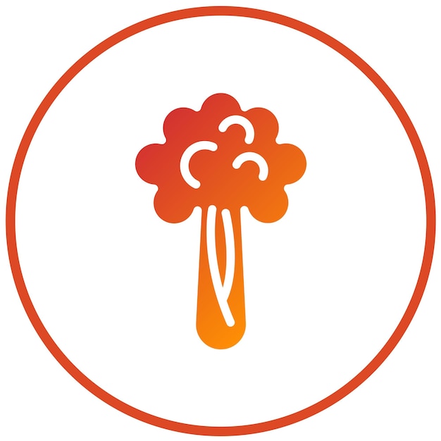 Projekt wektorowy Celery Celestial Icon Style