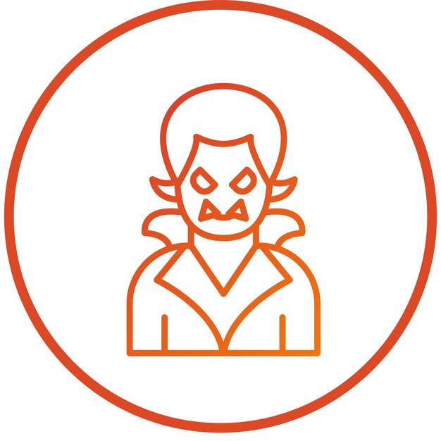 Projekt wektorowy Dracula Icon Style