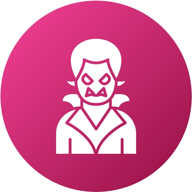 Projekt wektorowy Dracula Icon Style