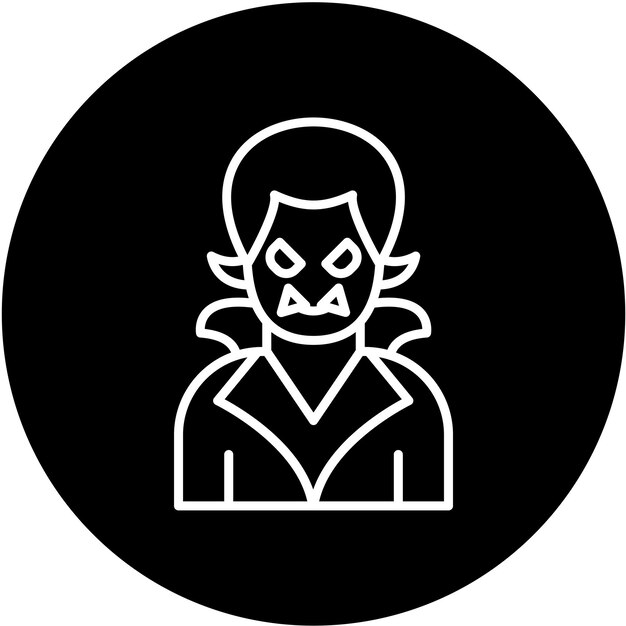 Projekt wektorowy Dracula Icon Style