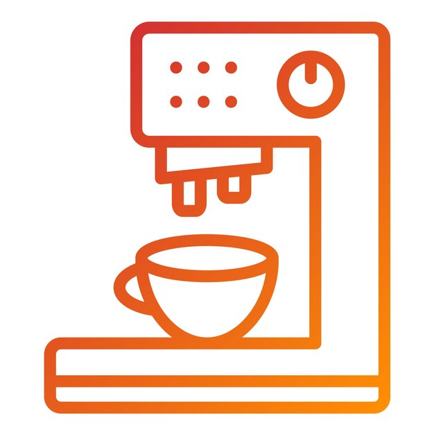 Projekt wektorowy Drip coffee maker Icon Style