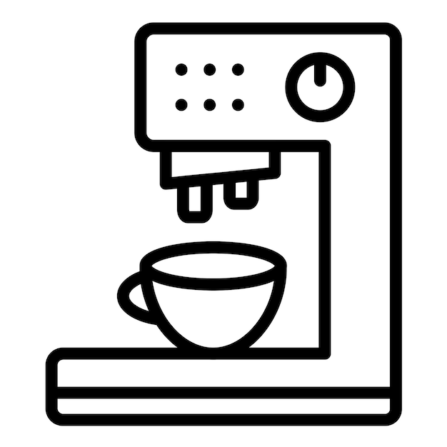 Projekt wektorowy Drip coffee maker Icon Style