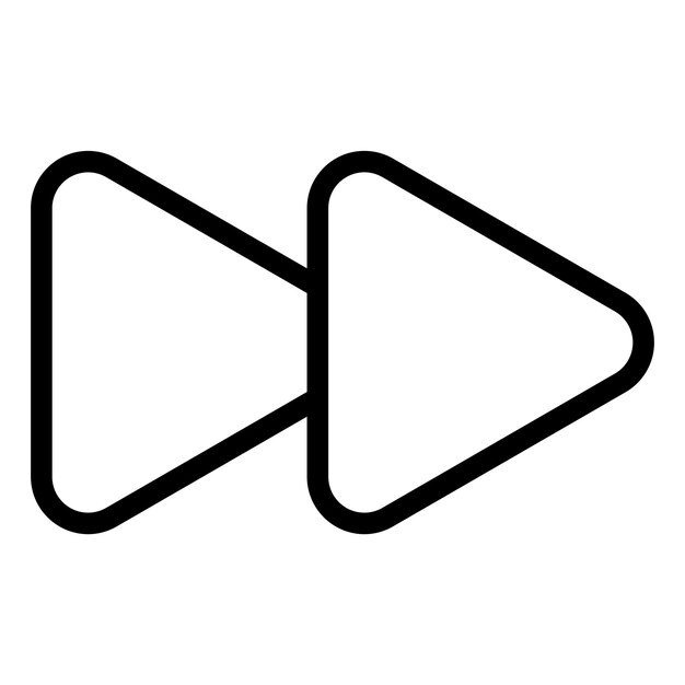 Projekt wektorowy Fast Forward Icon Style