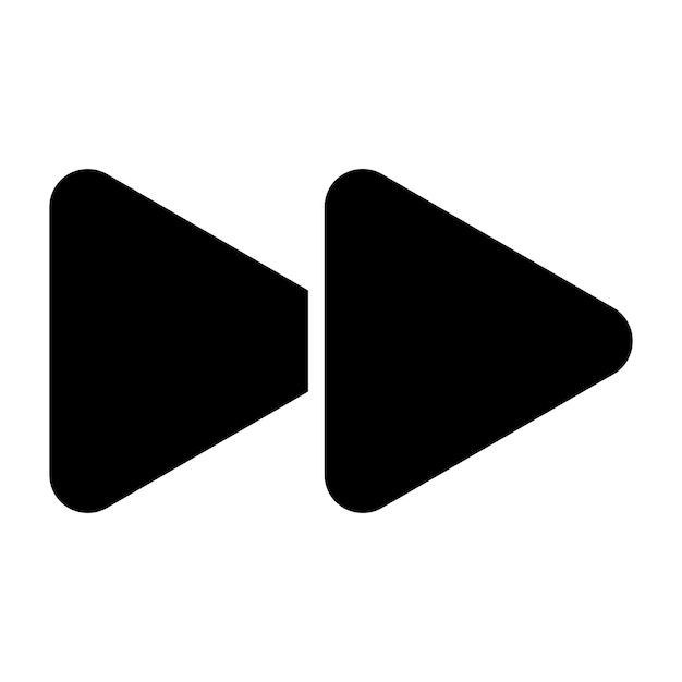 Projekt wektorowy Fast Forward Icon Style