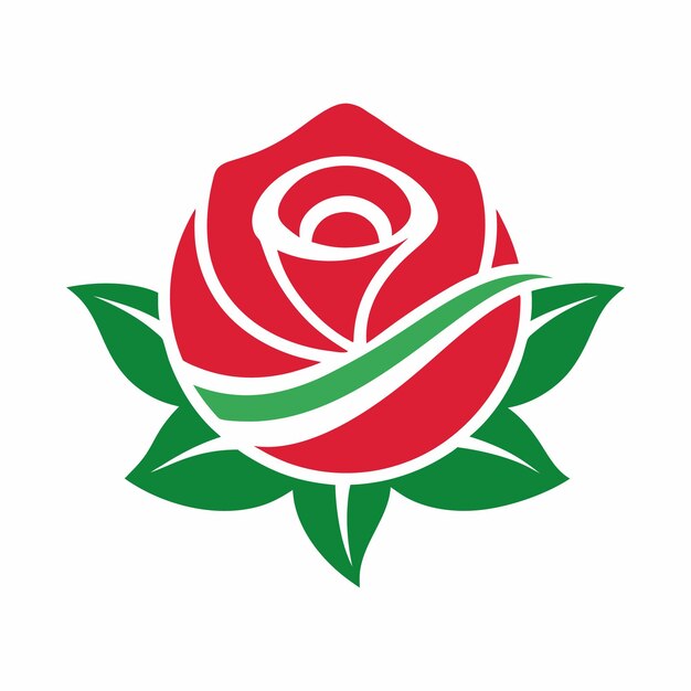 projekt wektorowy ikony czerwonego różowego logo