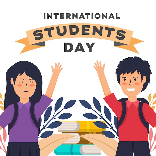 Projekt Wektorowy Ilustracja Międzynarodowego Dnia Studentów