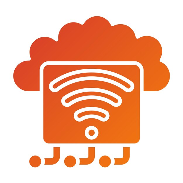 Projekt wektorowy Internet rzeczy Icon Style