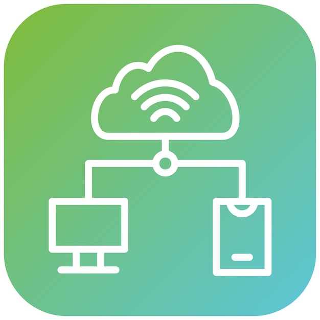 Projekt wektorowy Internet rzeczy Icon Style